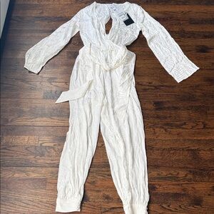 NWT Elegant White Jumpsuit